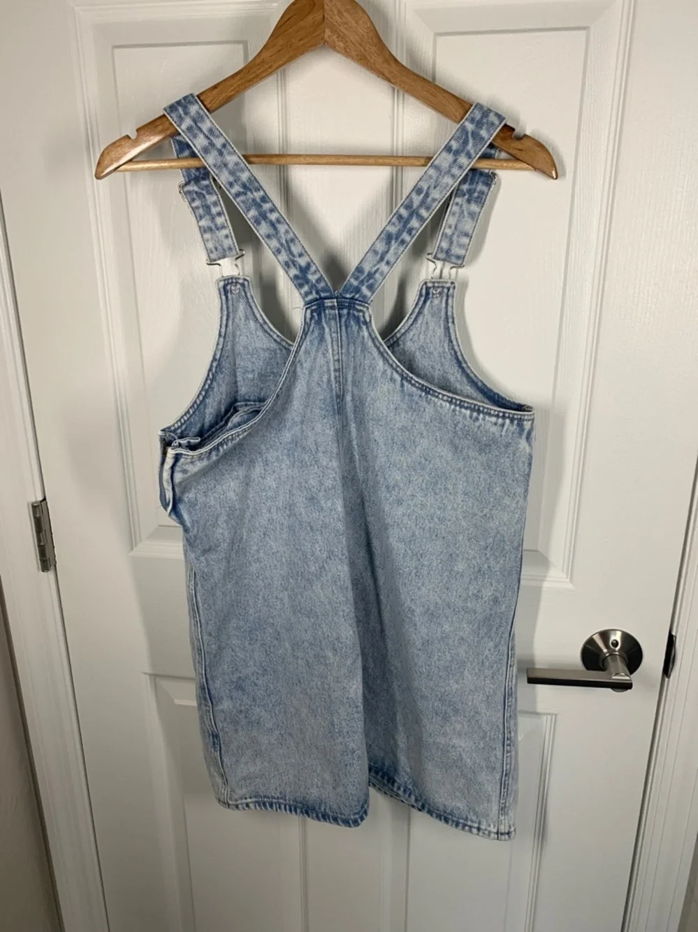RE generation by Celebrity Pink denim overall jumper mini dress size small